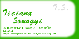 ticiana somogyi business card